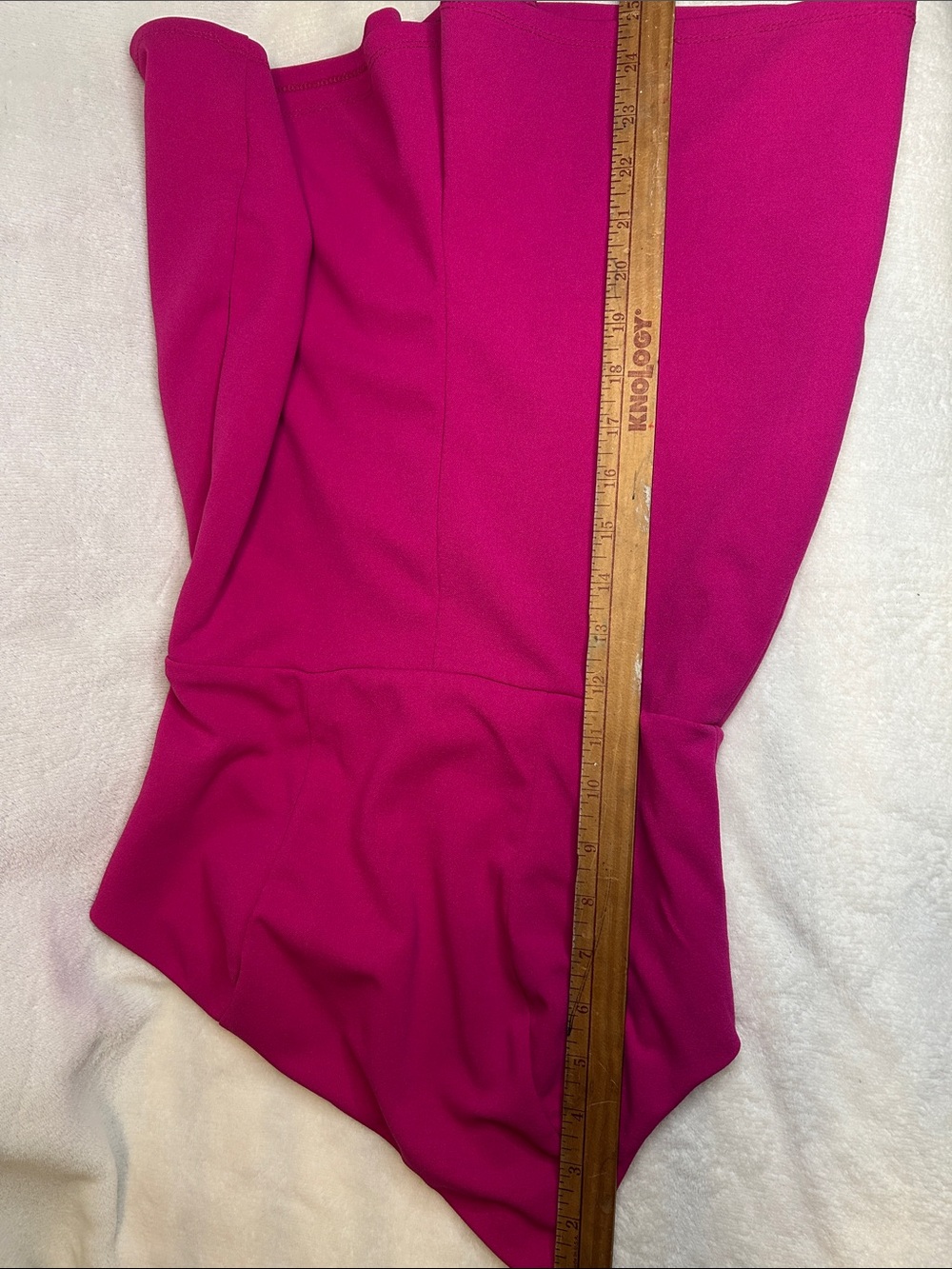 Crystal Sky Fuchsia Pink One Shoulder Romper Sleeveless Women Small S - Picture 7 of 11